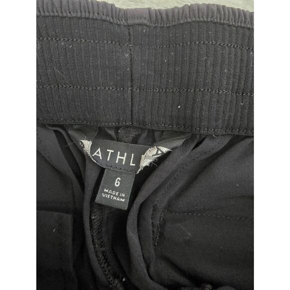 Women's Athleta Pull On Athletic Cropped Pants Black Size 6 - Picture 5 of 8